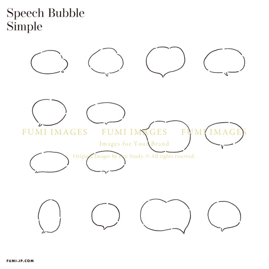 SPEECHBUBBLE - 001 - Simple - B/W
